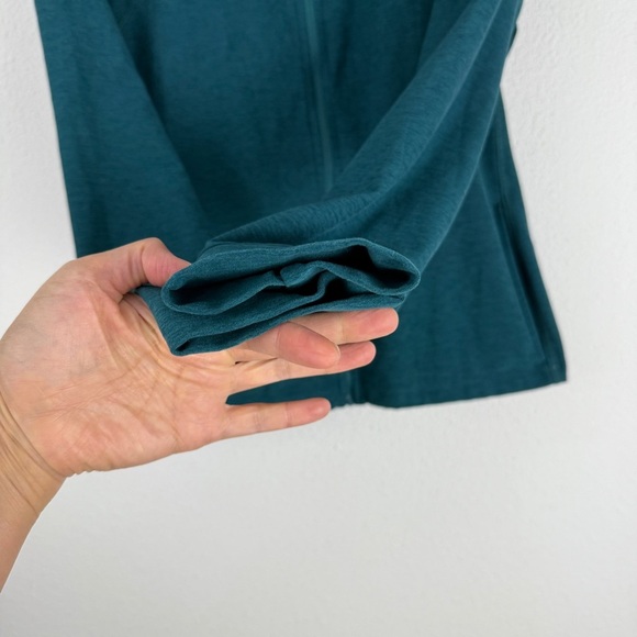 Beyond Yoga Spacedye High Energy Hoodie Hooded Jacket Large Lunar Teal - Picture 4 of 14